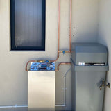 AquaCo-Water-Softener+Twin-Whole-House-Water-Filter-Combo classic installed with covers