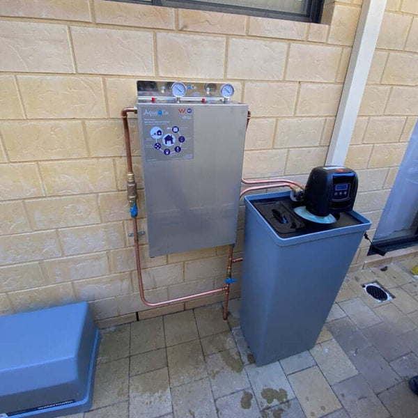 AquaCo-Water-Softener+Twin-Whole-House-Water-Filter-System Combo premium installation