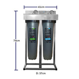 AquaCo 2 stage classic filter system dimensions