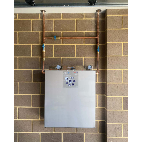 AquaCo 3 stage classic - installed on brick wall