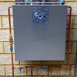 AquaCo 3 stage premium - installed cream exterior brick wall