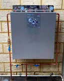 AquaCo 3 stage premium - installed cream exterior brick wall